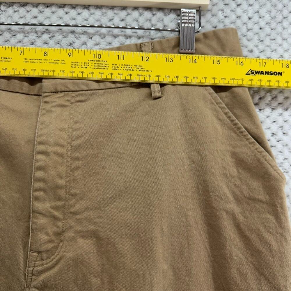 Good American Skate Pants Womens 12/31 Good Khaki Wide Straight Leg High Rise - Picture 9 of 15